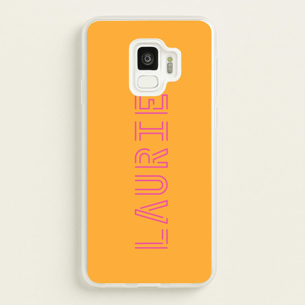 Neon Sign Personalised Name - Personalised Phone Case for Galaxy S9