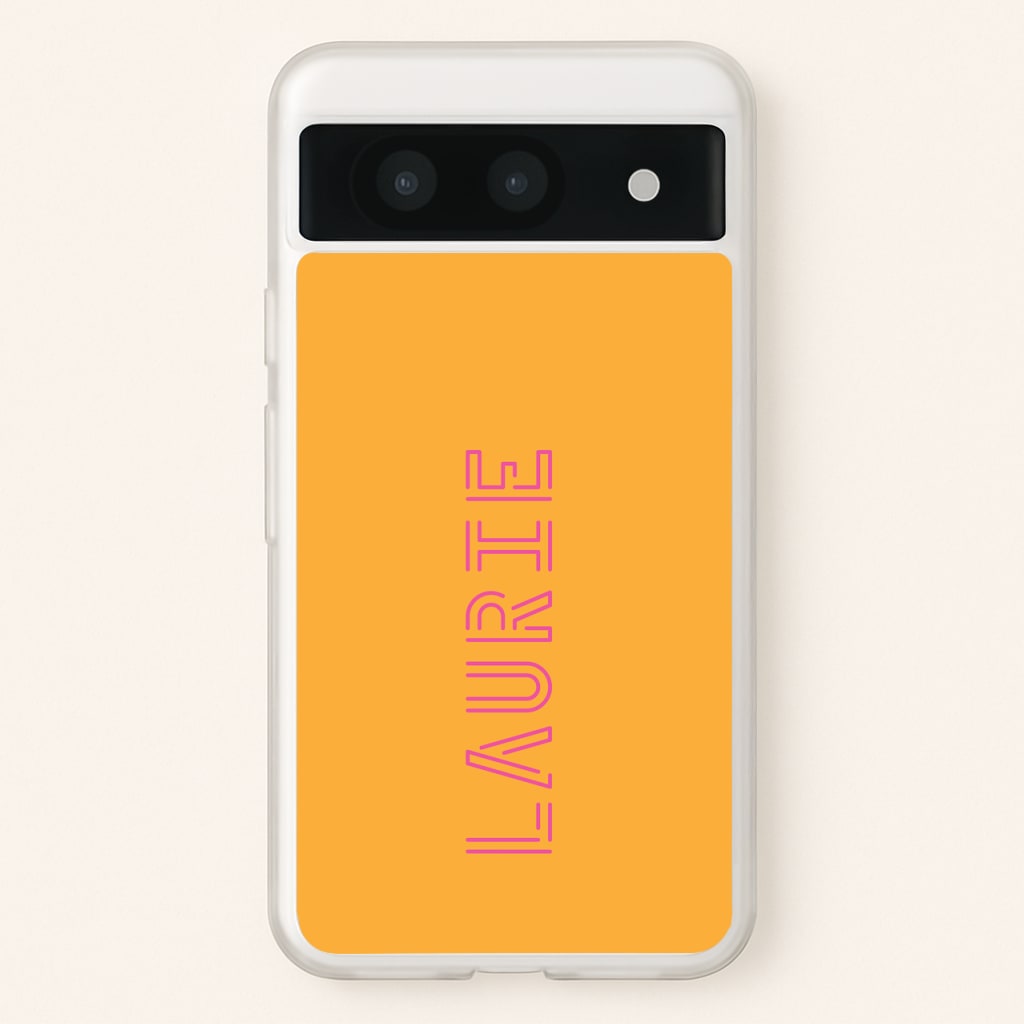 Neon Sign Personalised Name - Personalised Phone Case for Google Pixel 8a