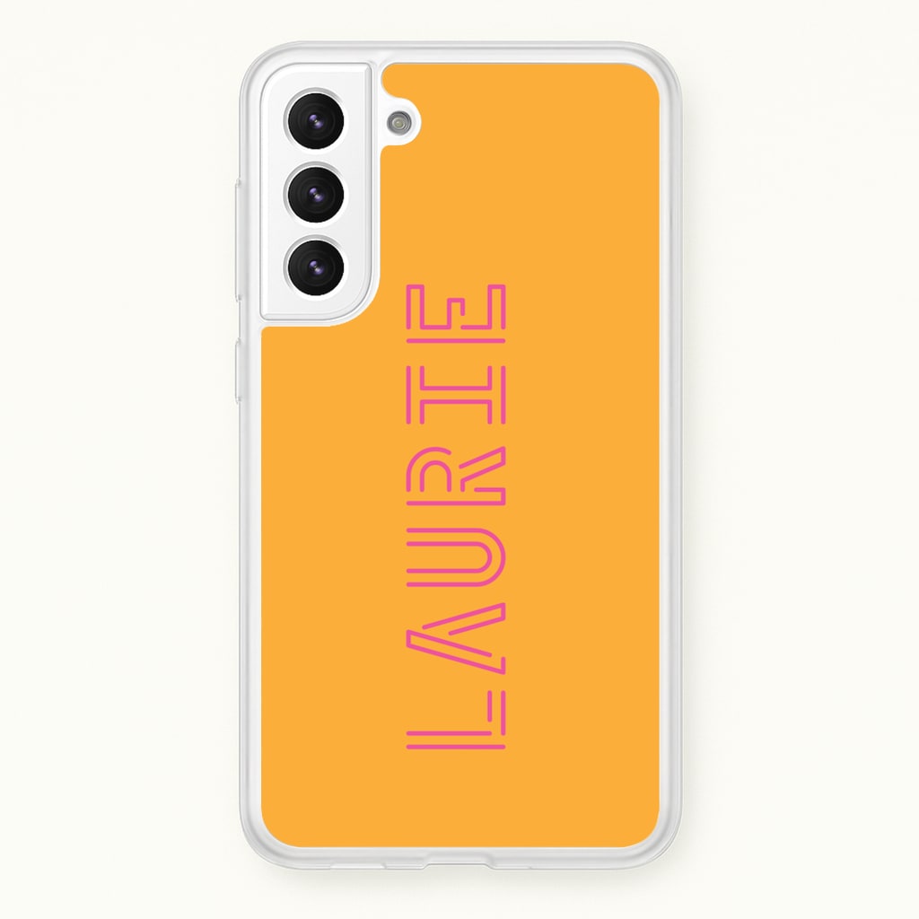 Neon Sign Personalised Name - Personalised Phone Case for Galaxy S22