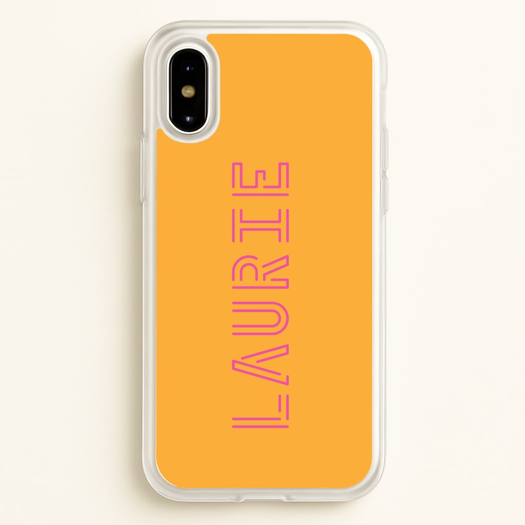 Neon Sign Personalised Name - Personalised Phone Case for iPhone X / XS
