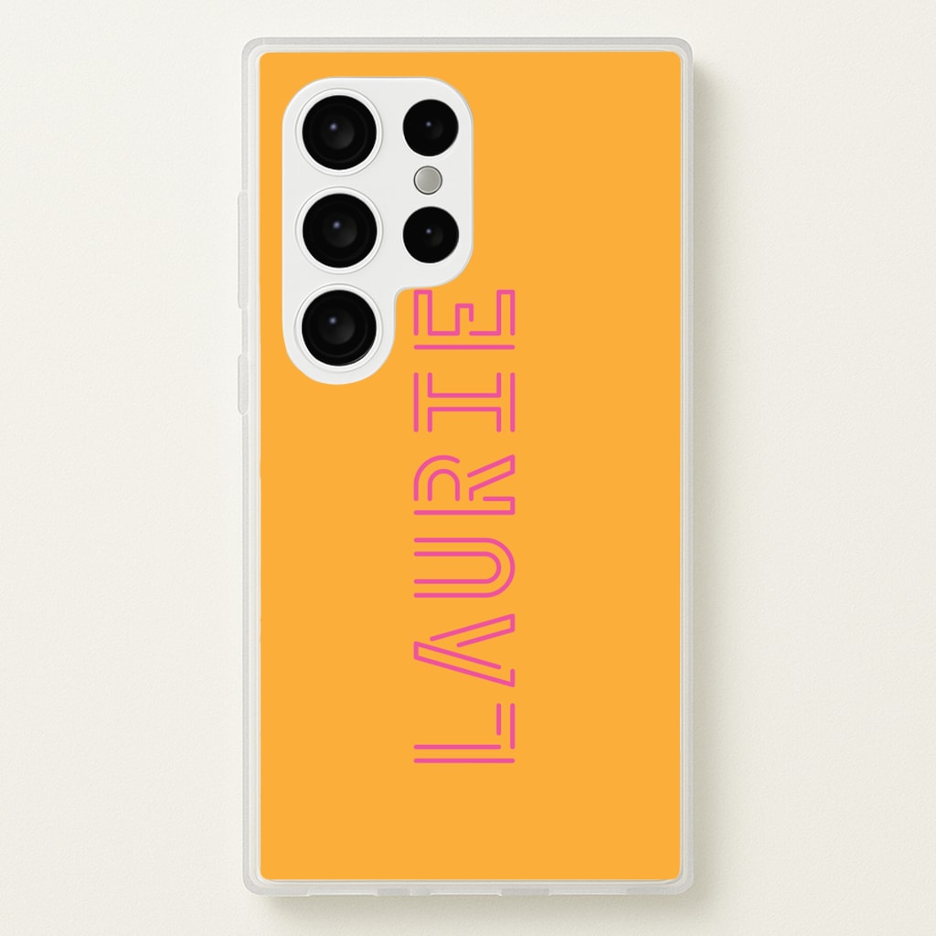 Neon Sign Personalised Name - Personalised Phone Case for Galaxy S24 Ultra