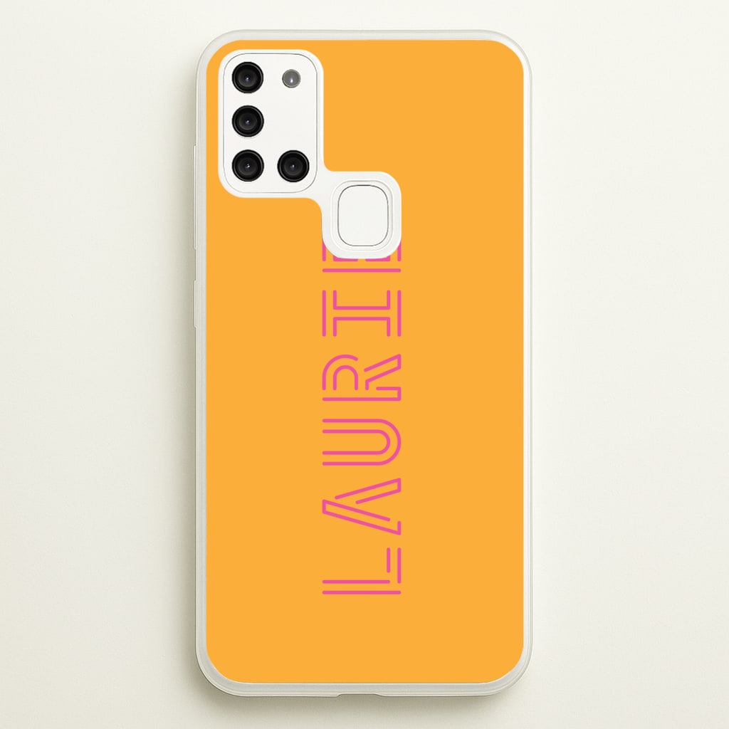 Neon Sign Personalised Name - Personalised Phone Case for Galaxy A21s