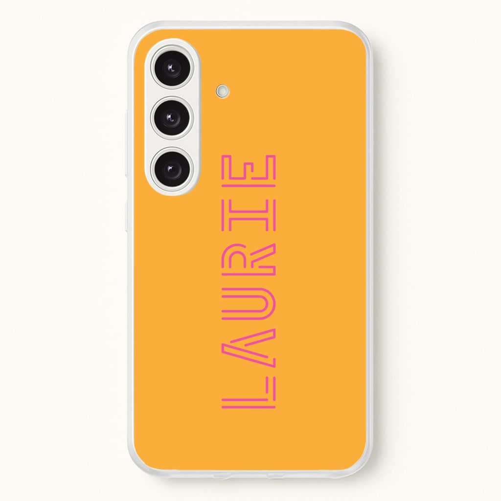 Neon Sign Personalised Name - Personalised Phone Case for Galaxy S24