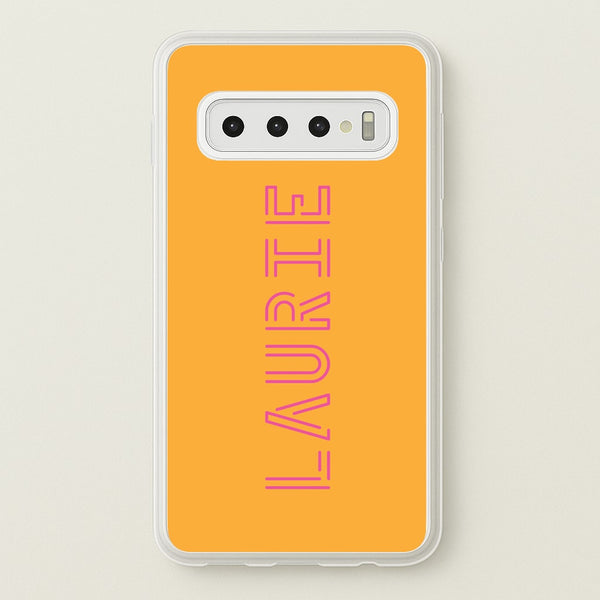 Neon Sign Personalised Name - Personalised Phone Case for Galaxy S10