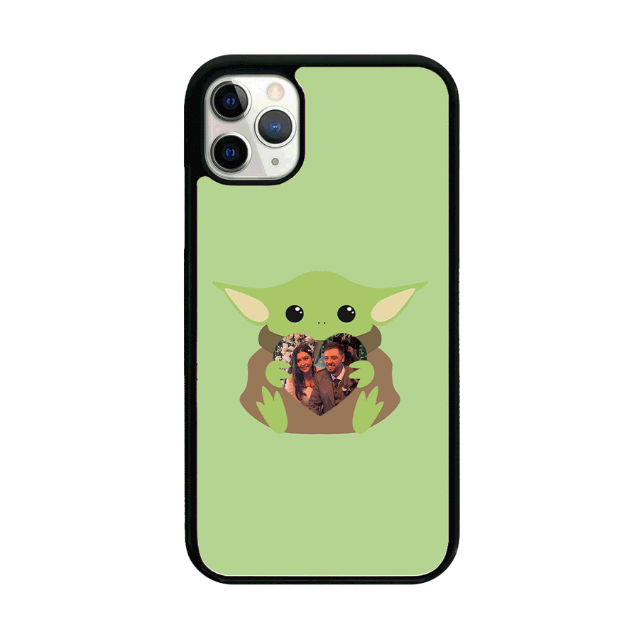 Baby Yoda - Personalised Couples Phone Case