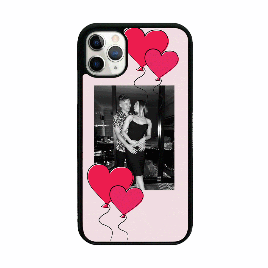 Heart Balloons - Personalised Couples Phone Case