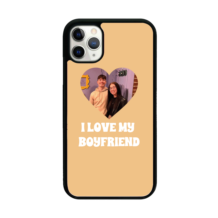 I Love My Boyfriend - Personalised Couples Phone Case