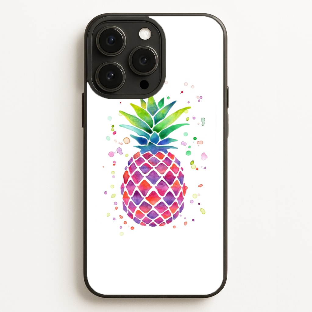 Watercolour Pineapple - Caspar Lee Phone Case for iPhone 16 Pro Max