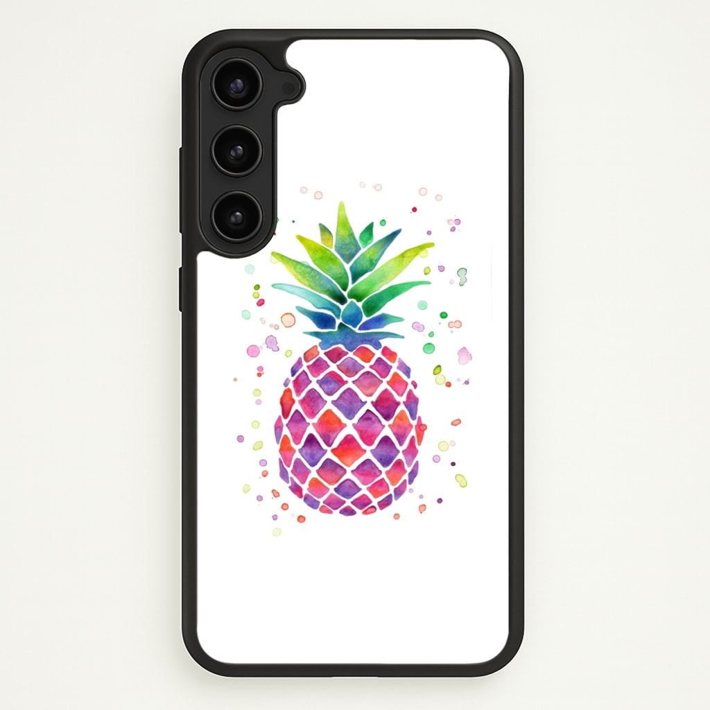 Watercolour Pineapple - Caspar Lee Phone Case for Galaxy S23 Plus