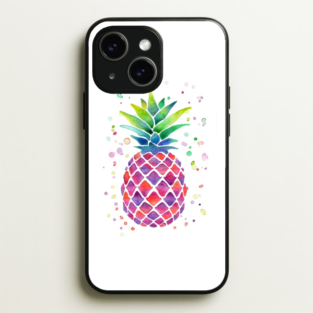 Watercolour Pineapple - Caspar Lee Phone Case for iPhone 15 Plus