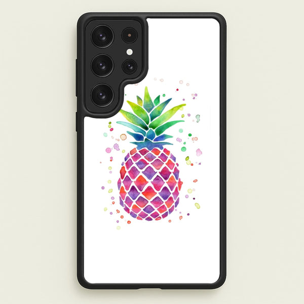 Watercolour Pineapple - Caspar Lee Phone Case for Galaxy S22 Ultra