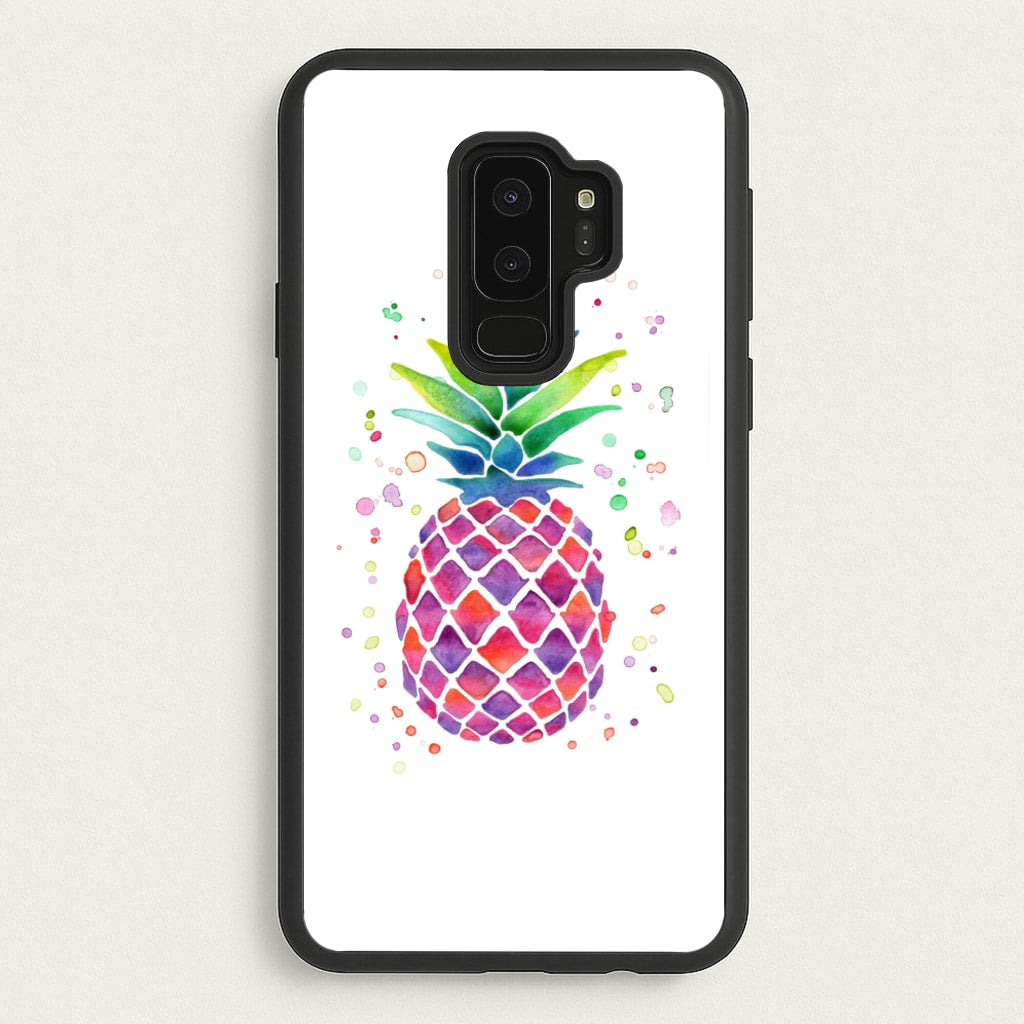 Watercolour Pineapple - Caspar Lee Phone Case for Galaxy S9 Plus