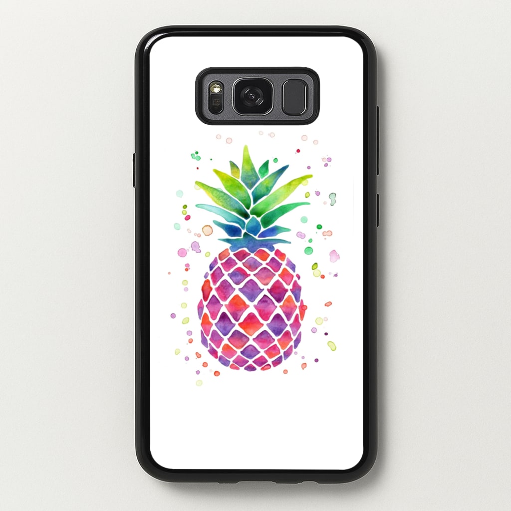 Watercolour Pineapple - Caspar Lee Phone Case for Galaxy S8 Plus