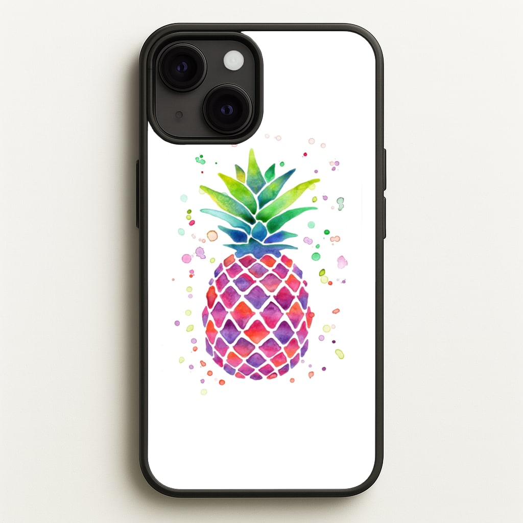 Watercolour Pineapple - Caspar Lee Phone Case for iPhone 13 Mini