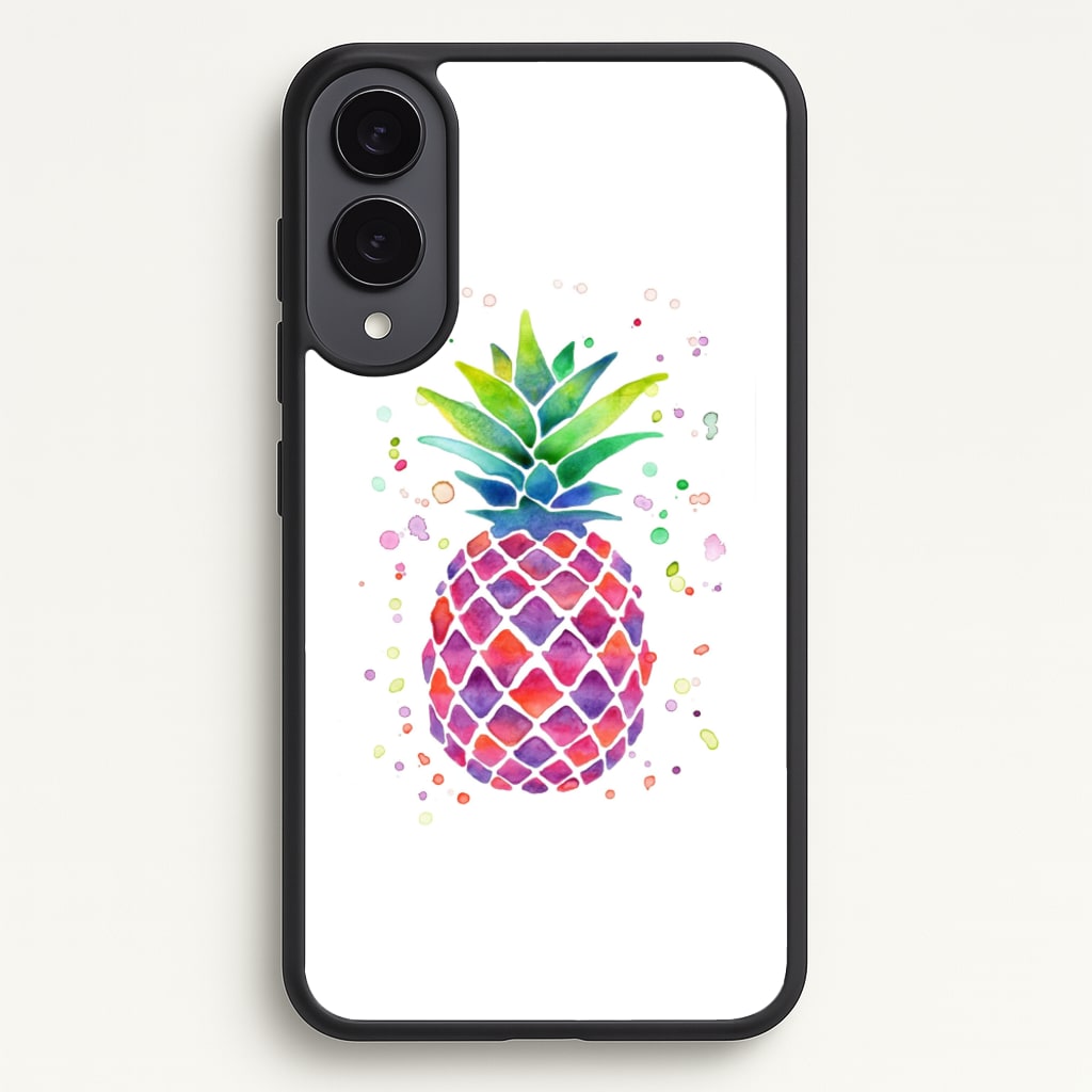 Watercolour Pineapple - Caspar Lee Phone Case for Galaxy S25 Edge