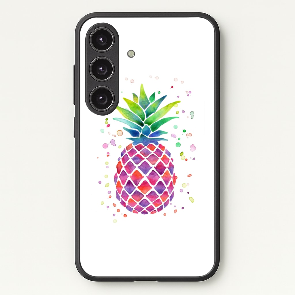 Watercolour Pineapple - Caspar Lee Phone Case for Galaxy S25 Plus