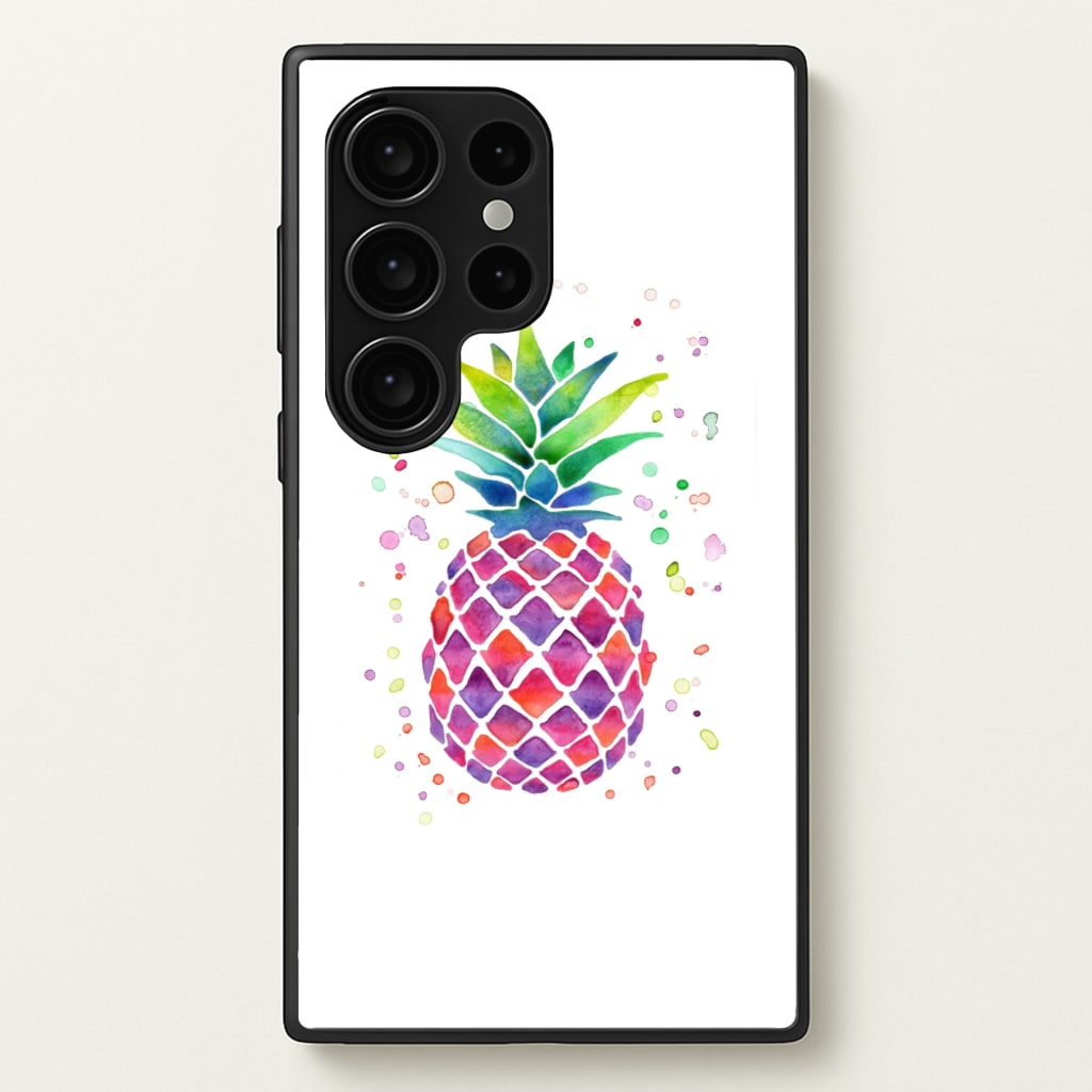 Watercolour Pineapple - Caspar Lee Phone Case for Galaxy S24 Ultra