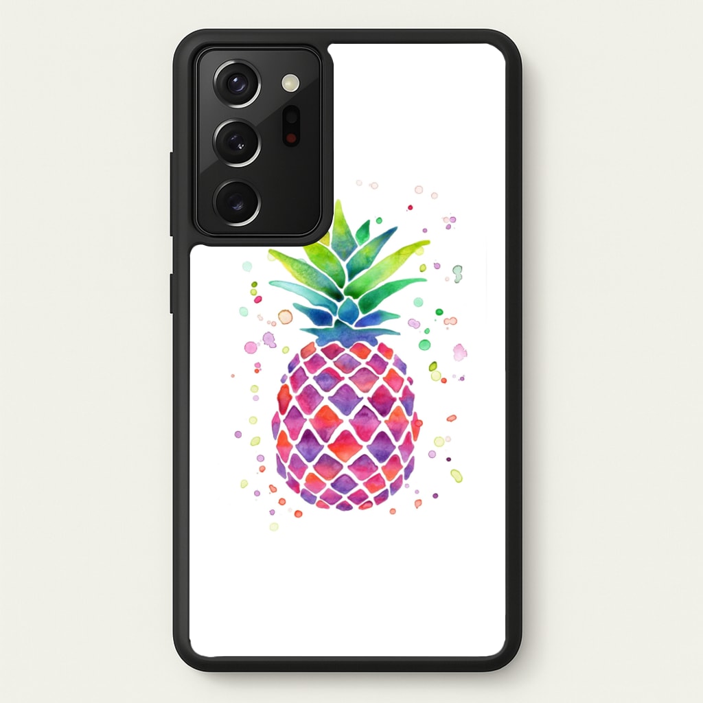 Watercolour Pineapple - Caspar Lee Phone Case for Galaxy Note 20 Ultra
