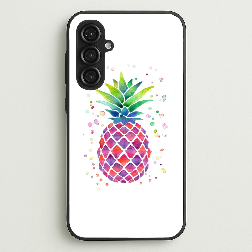 Watercolour Pineapple - Caspar Lee Phone Case for Galaxy S23FE