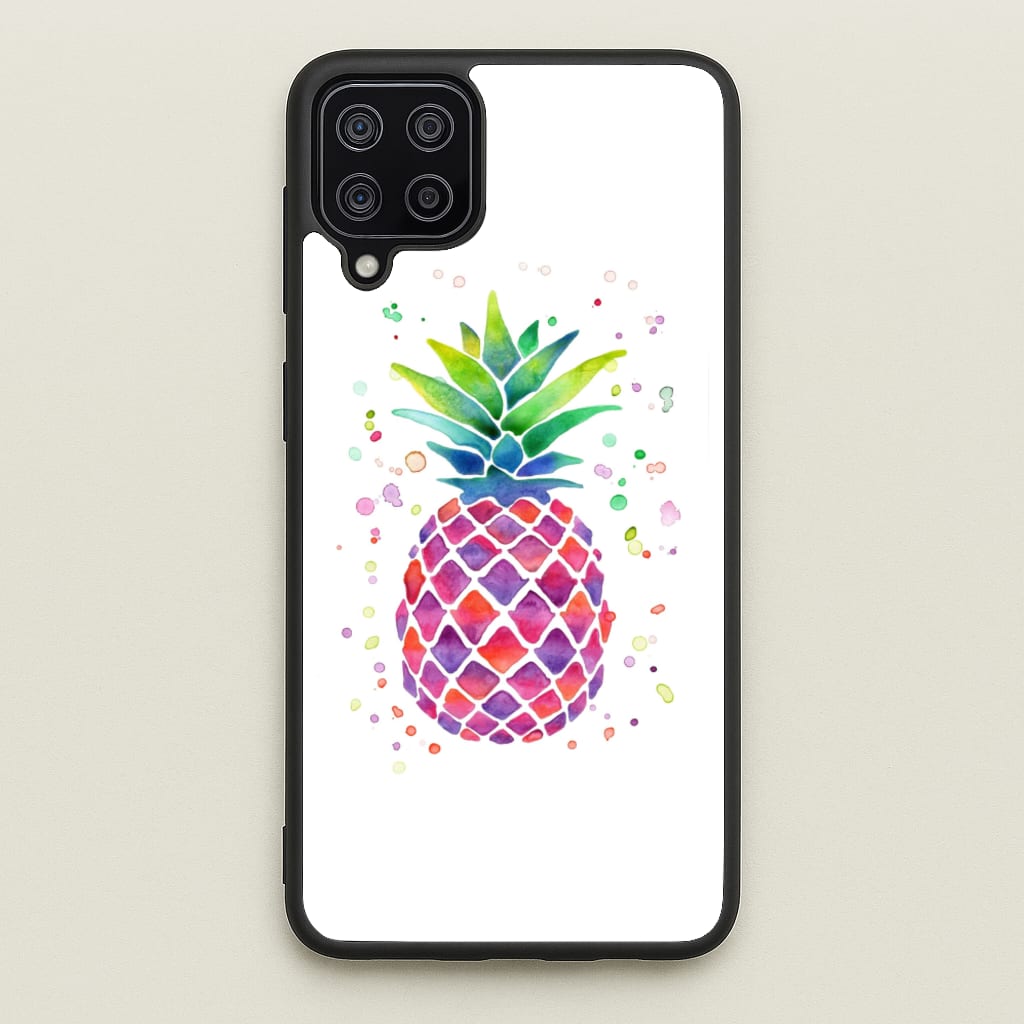 Watercolour Pineapple - Caspar Lee Phone Case for Galaxy A12