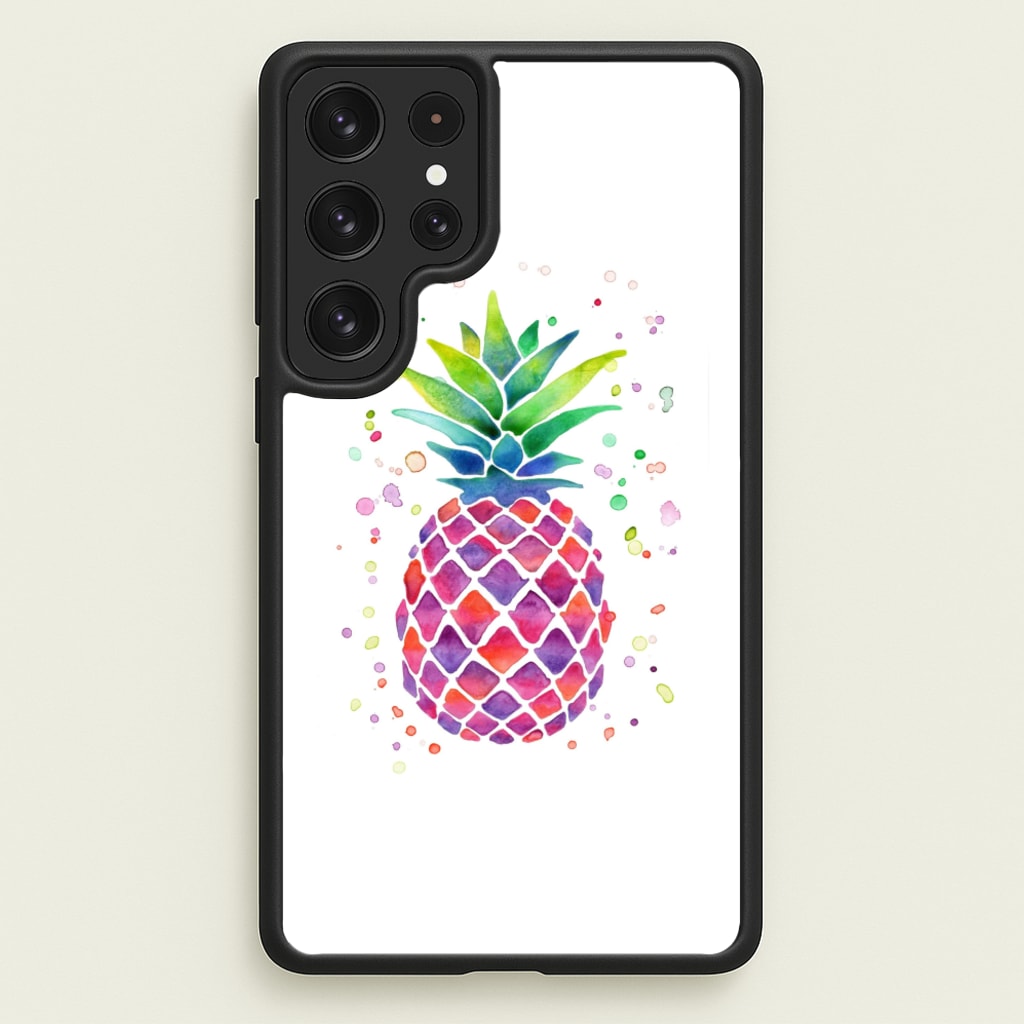 Watercolour Pineapple - Caspar Lee Phone Case for Galaxy S23 Ultra