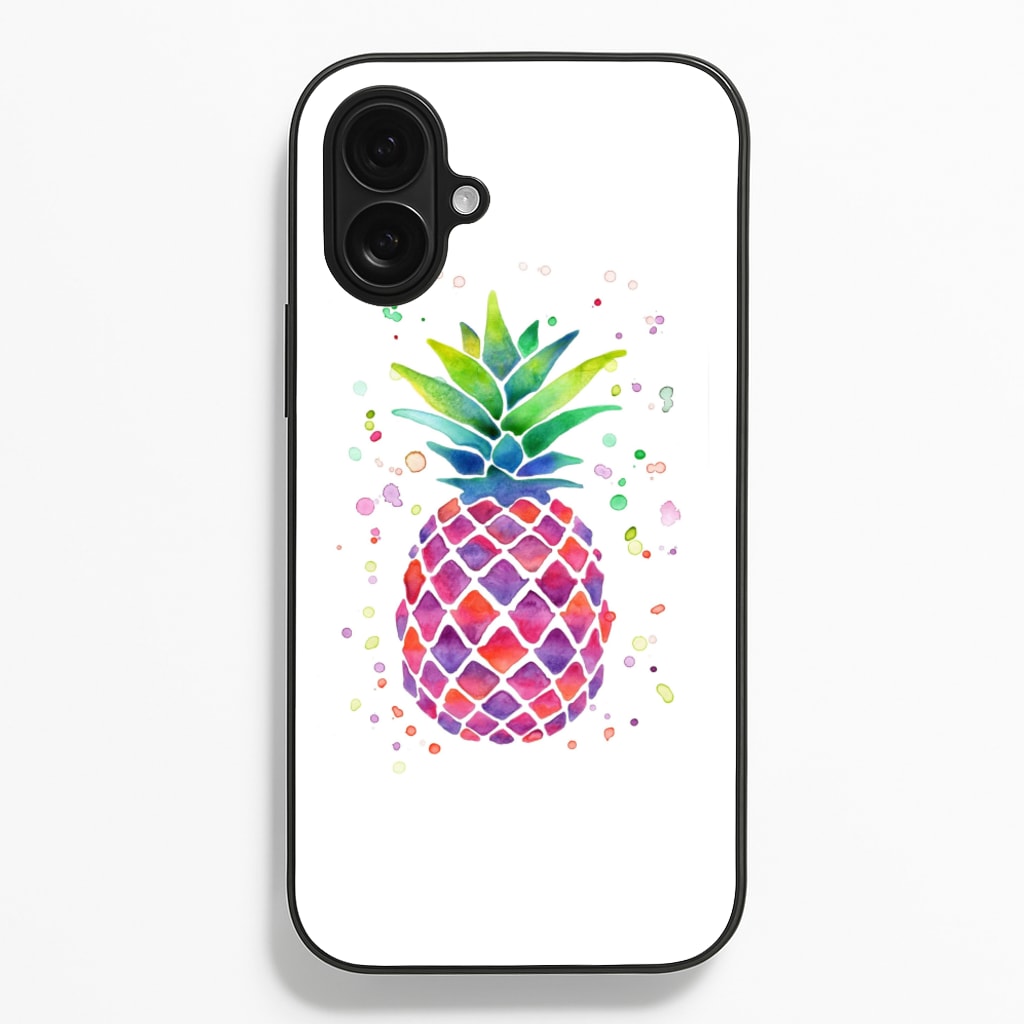 Watercolour Pineapple - Caspar Lee Phone Case for iPhone 16 Plus