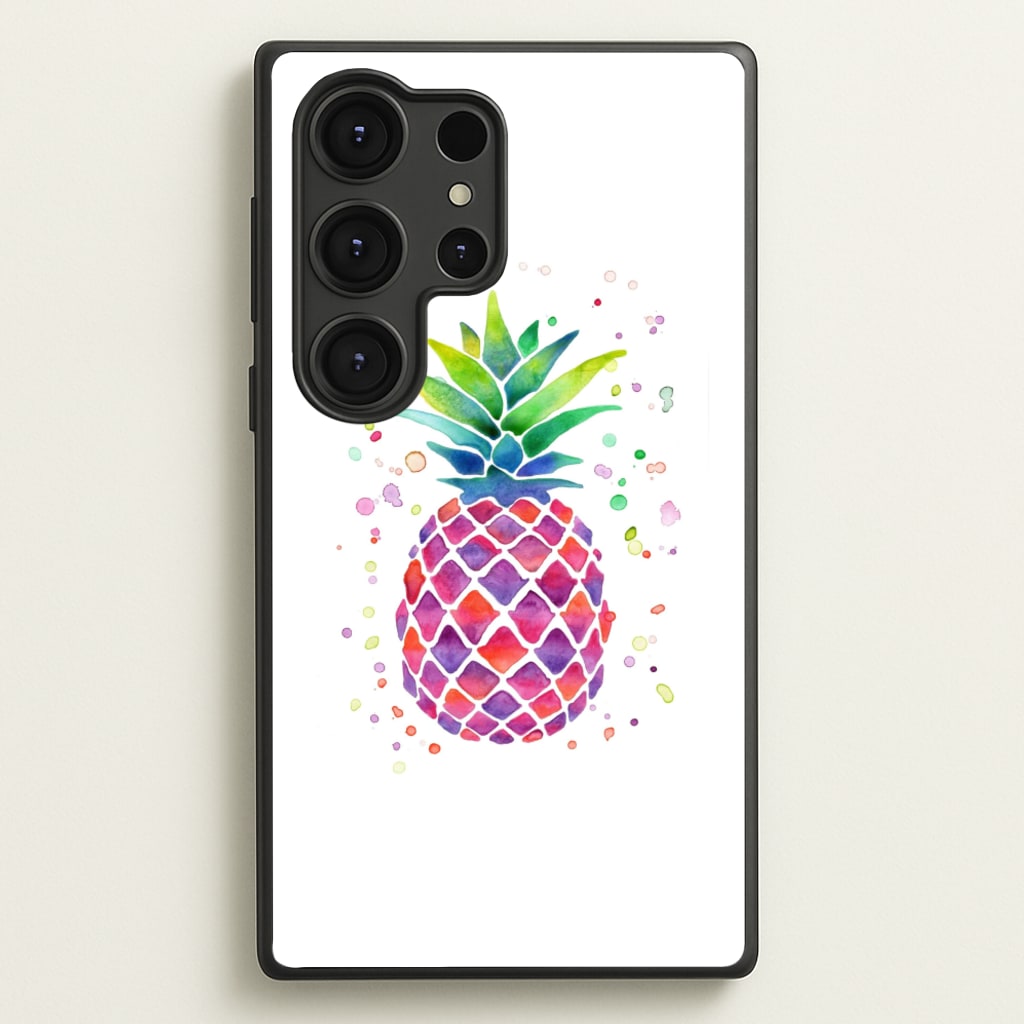 Watercolour Pineapple - Caspar Lee Phone Case for Galaxy S25 Ultra