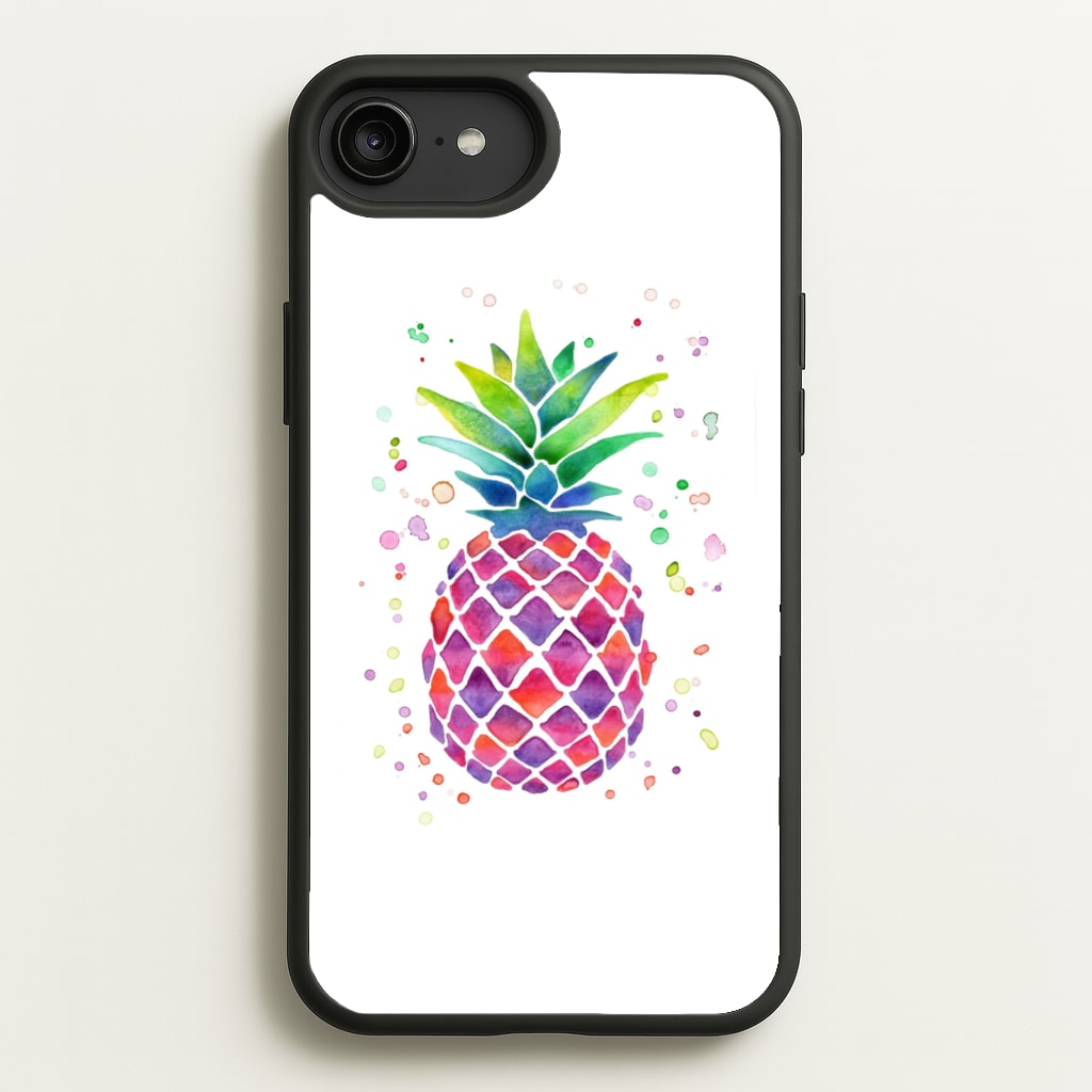 Watercolour Pineapple - Caspar Lee Phone Case for iPhone 6 Plus / 7 Plus / 8 Plus