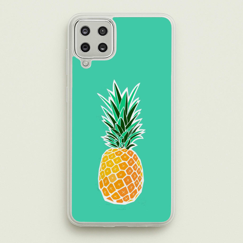 Cartoon Pineapple - Caspar Lee Phone Case for Galaxy A12
