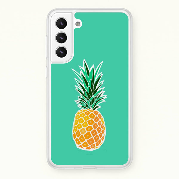 Cartoon Pineapple - Caspar Lee Phone Case for Galaxy S21FE
