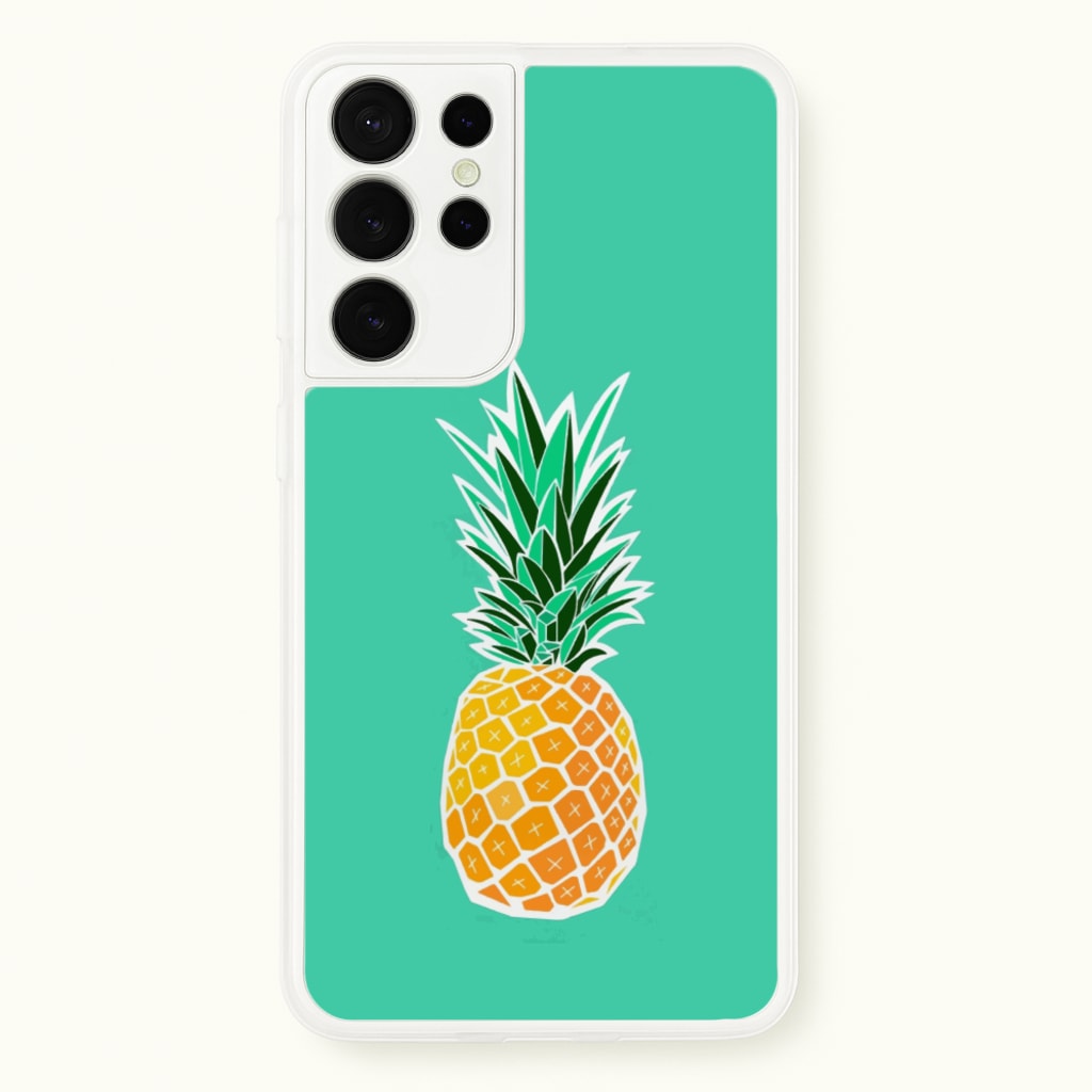 Cartoon Pineapple - Caspar Lee Phone Case for Galaxy S21 Ultra