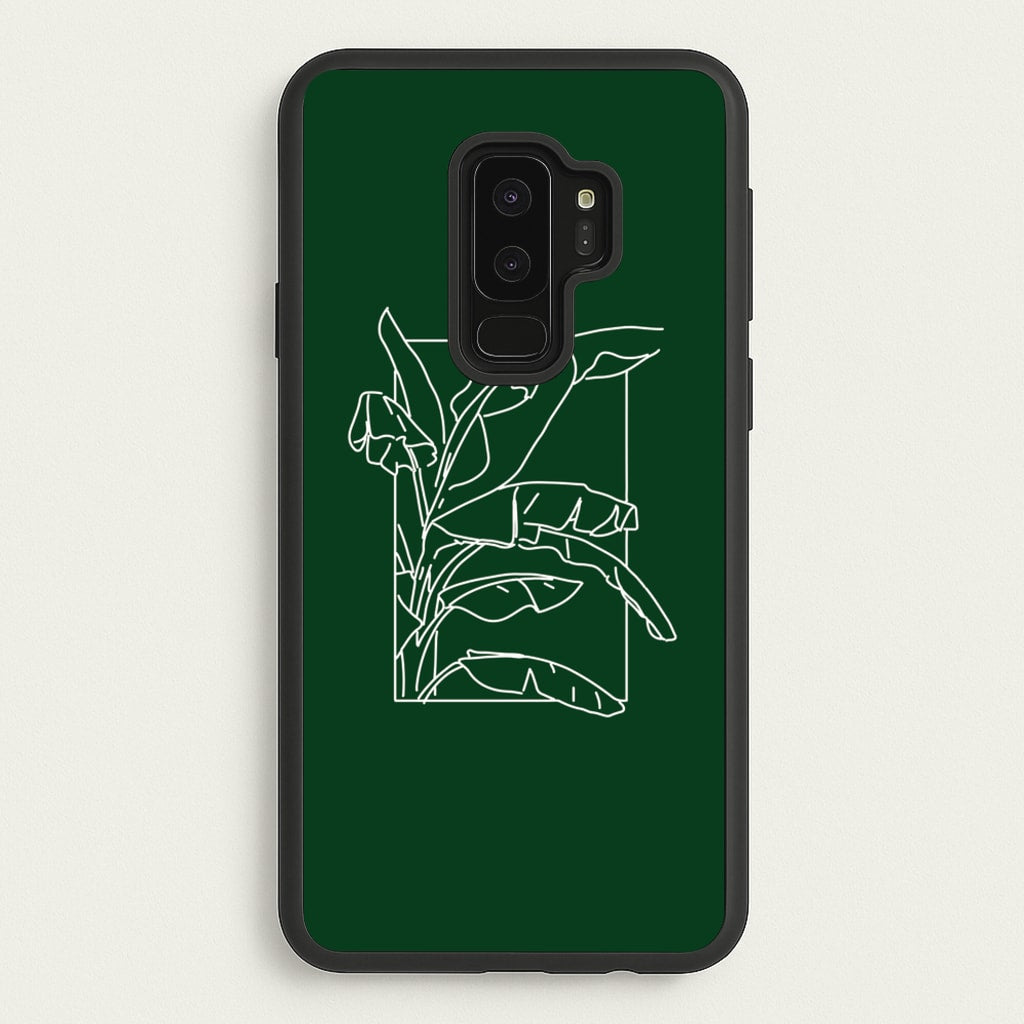 Green Leaf - Foliage - Foliage Phone Case for Galaxy S9 Plus