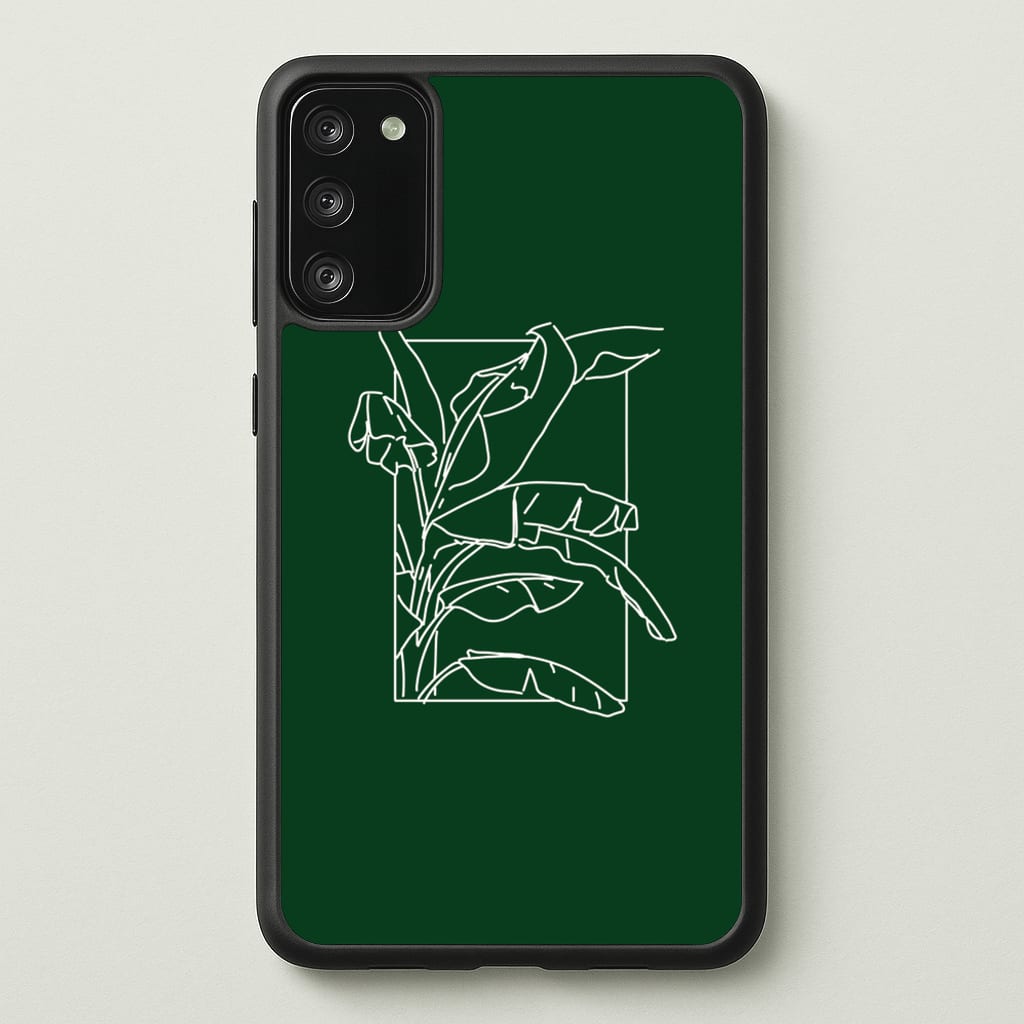 Green Leaf - Foliage - Foliage Phone Case for Galaxy S20