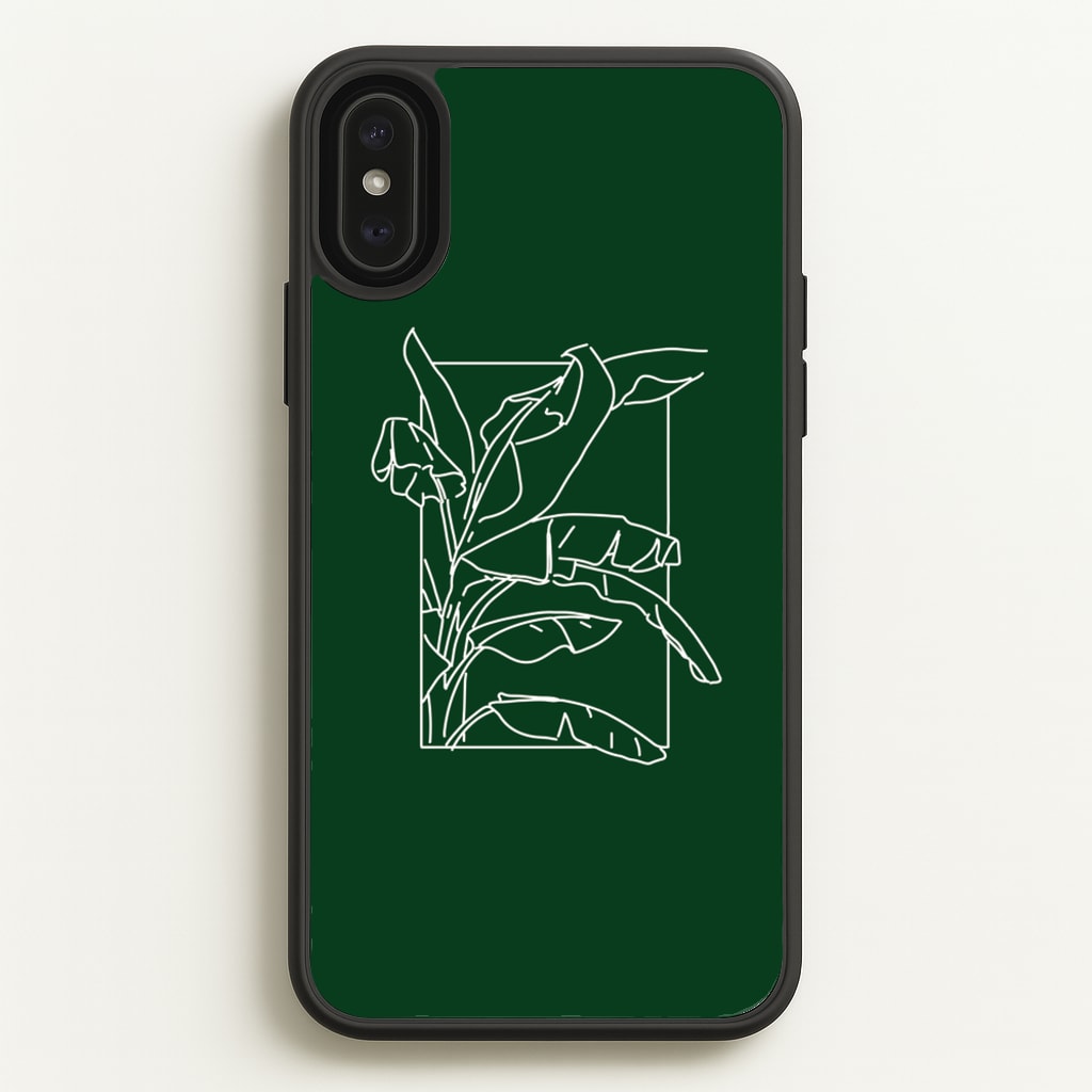 Green Leaf - Foliage - Foliage Phone Case for iPhone XS Max