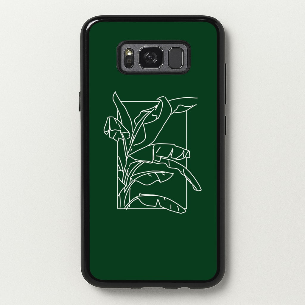 Green Leaf - Foliage - Foliage Phone Case for Galaxy S8