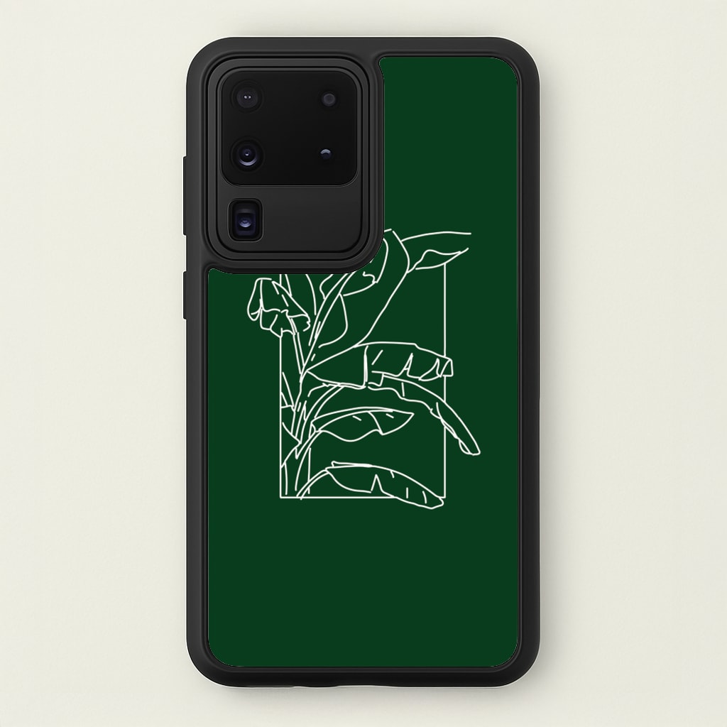 Green Leaf - Foliage - Foliage Phone Case for Galaxy S20 Ultra