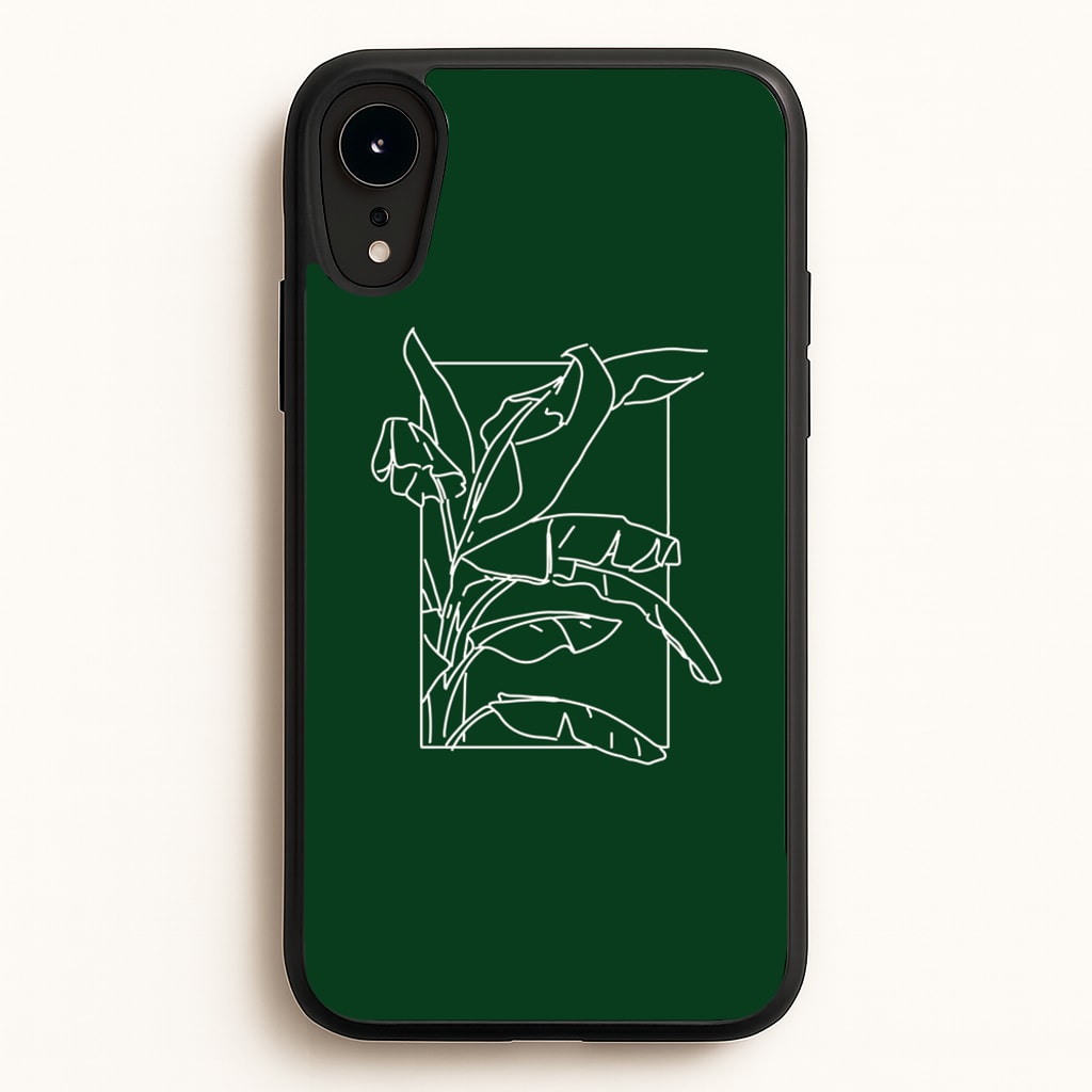 Green Leaf - Foliage - Foliage Phone Case for iPhone XR