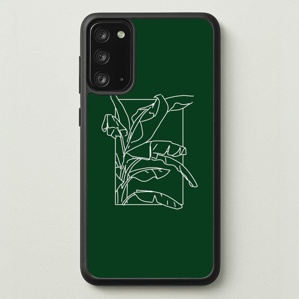 Green Leaf - Foliage - Foliage Phone Case for Galaxy Note 20