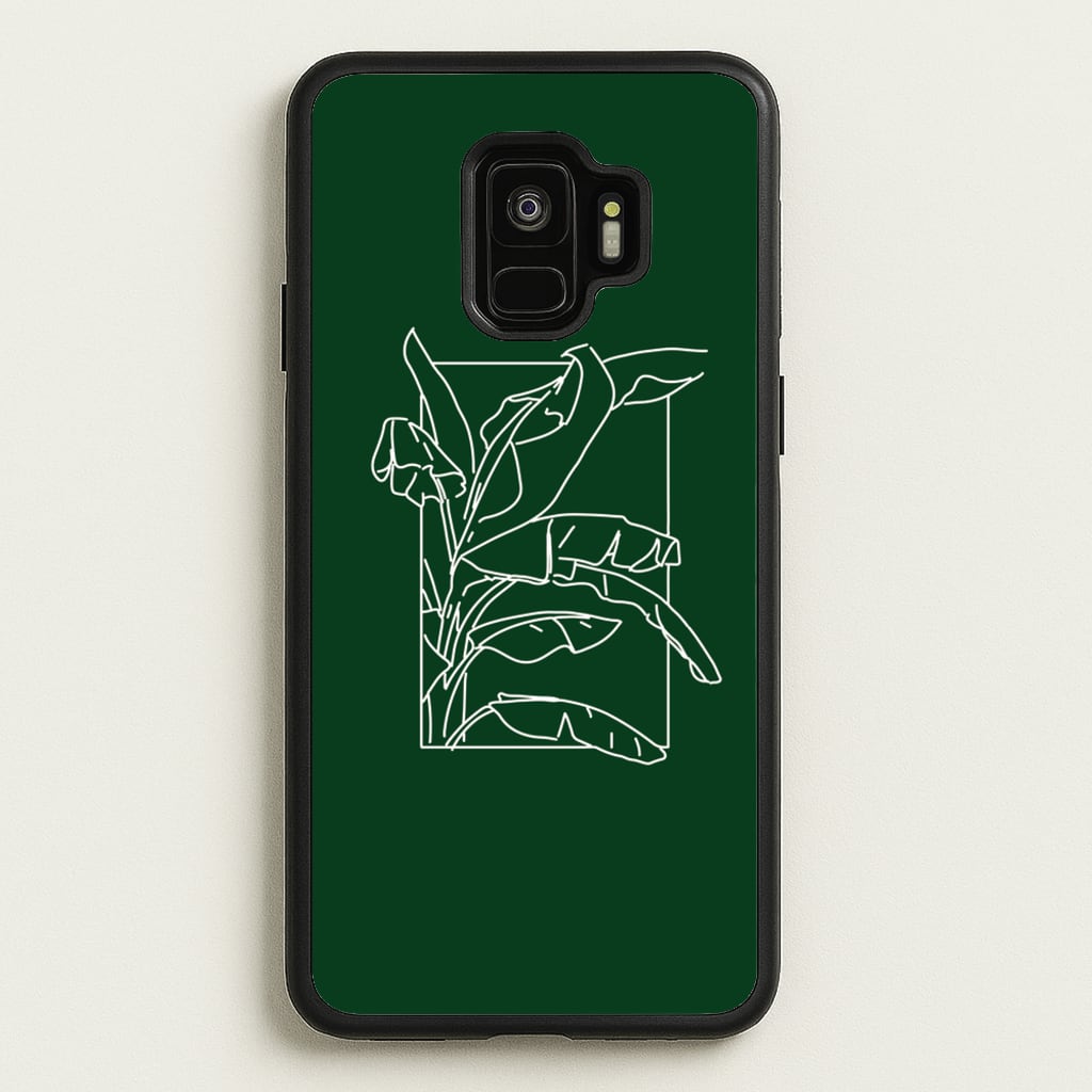 Green Leaf - Foliage - Foliage Phone Case for Galaxy S9
