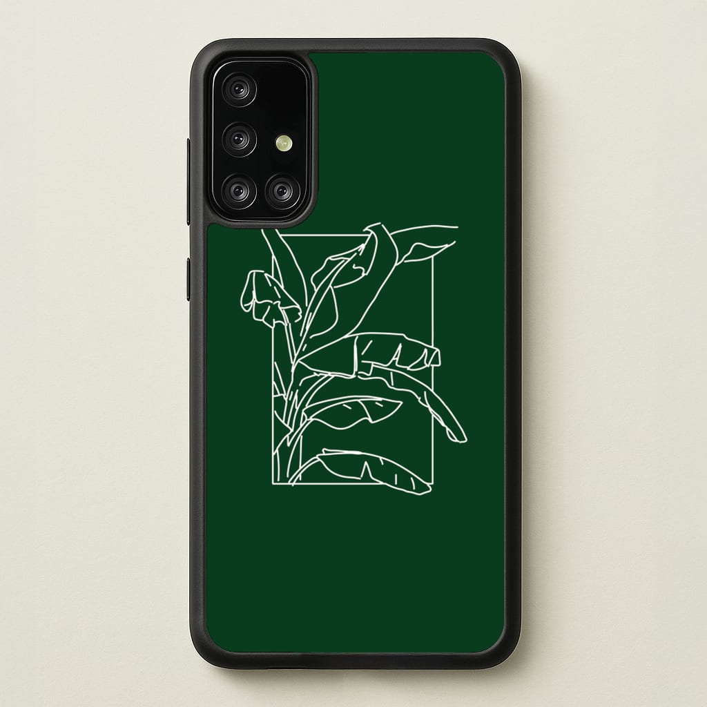 Green Leaf - Foliage - Foliage Phone Case for Galaxy A71