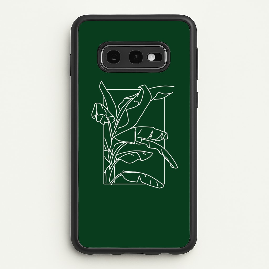 Green Leaf - Foliage - Foliage Phone Case for Galaxy S10e