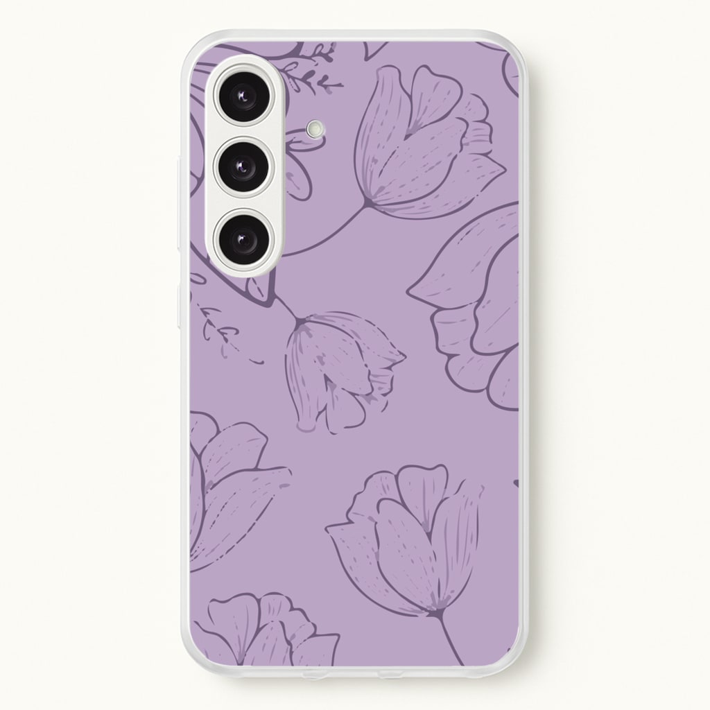 Tulips - Foliage - Foliage Phone Case for Galaxy S25