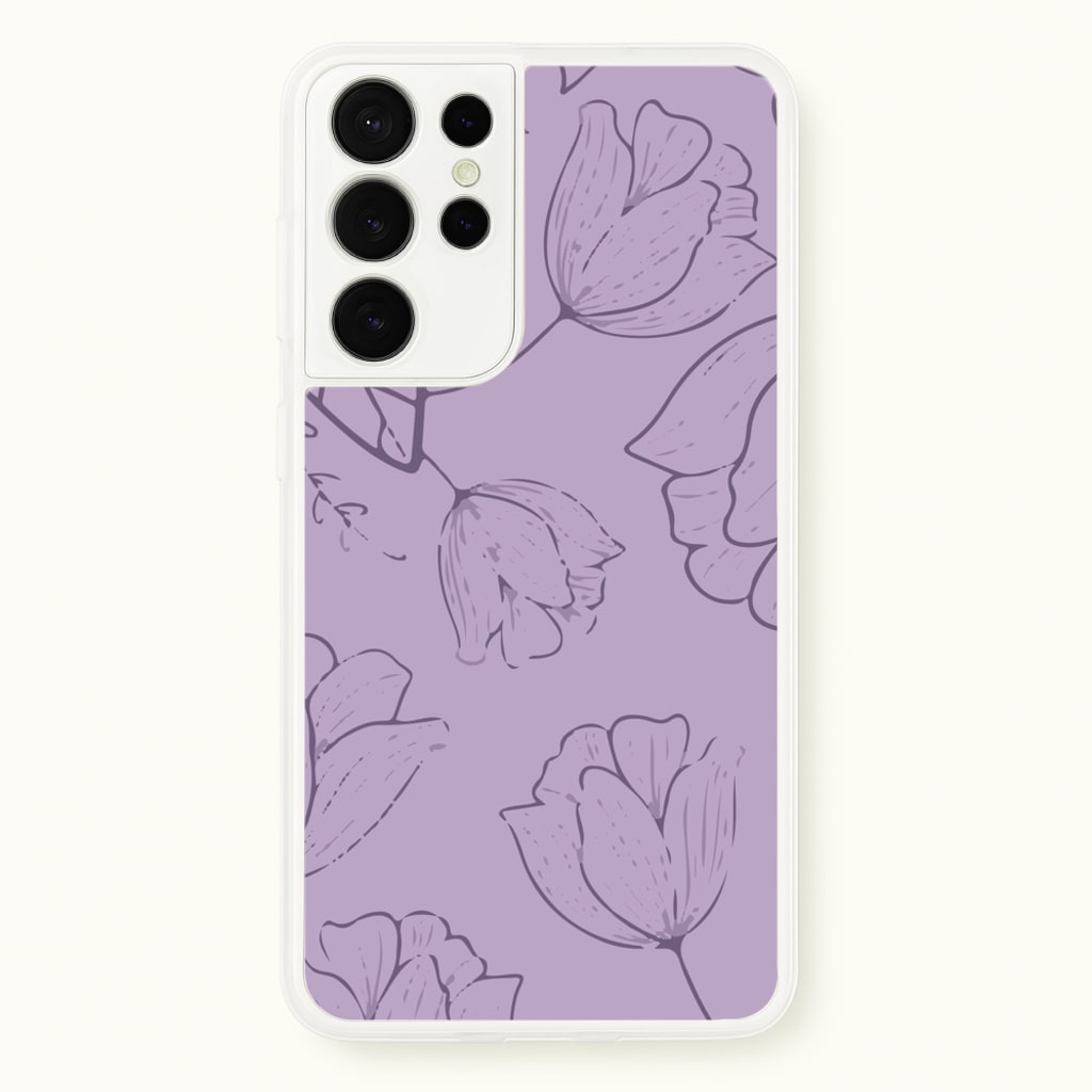Tulips - Foliage - Foliage Phone Case for Galaxy S21 Ultra