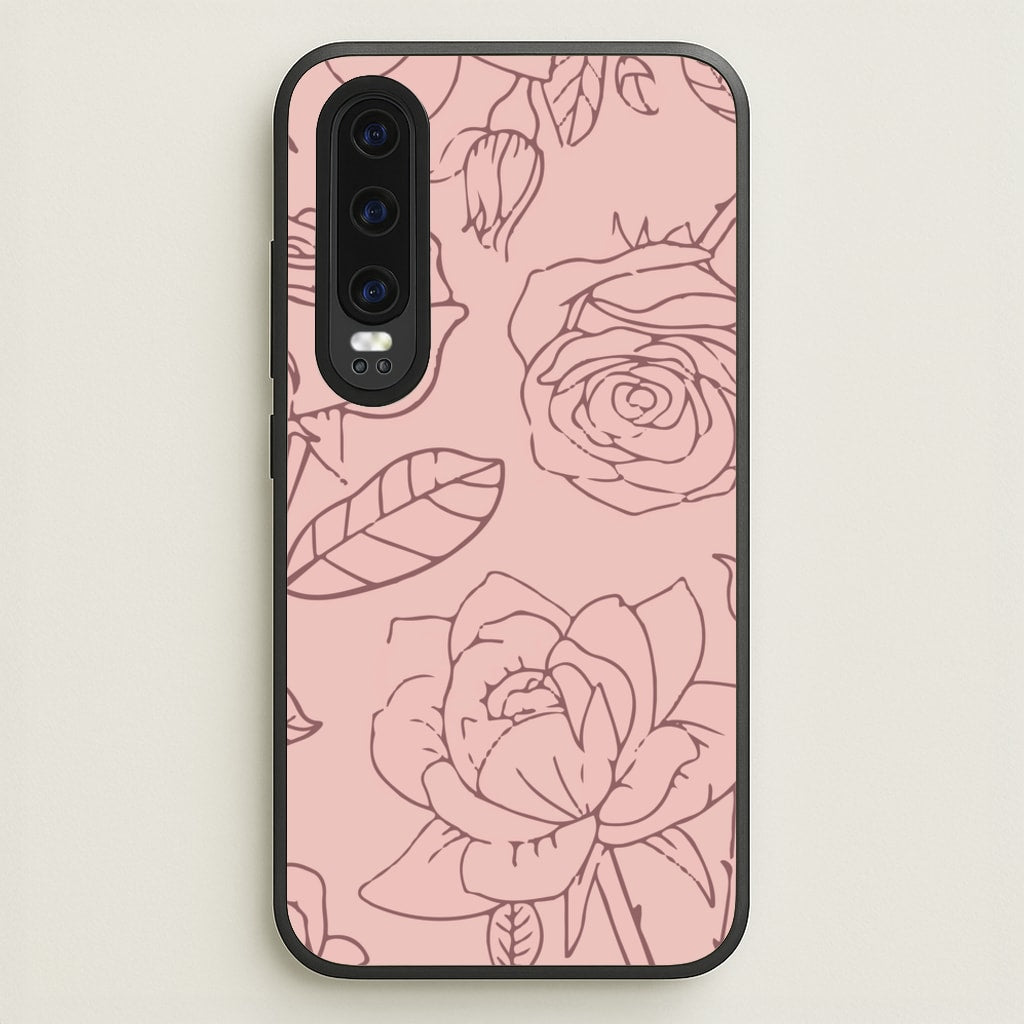 Roses - Foliage - Foliage Phone Case for Huawei P30