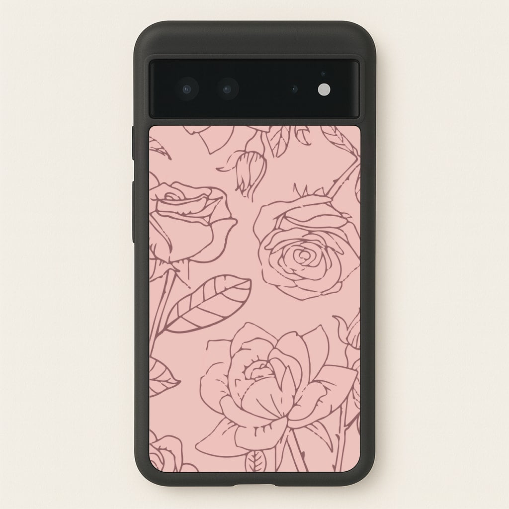 Roses - Foliage - Foliage Phone Case for Google Pixel 6