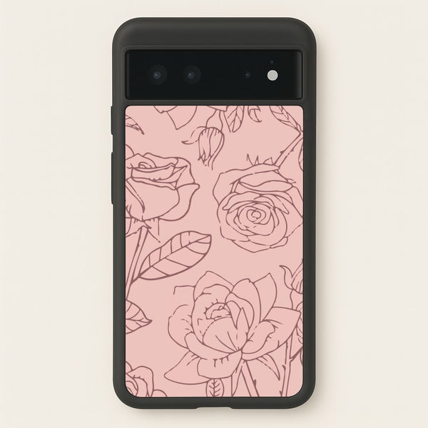 Roses - Foliage - Foliage Phone Case for Google Pixel 6
