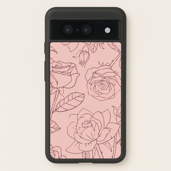 Roses - Foliage - Foliage Phone Case for Google Pixel 8