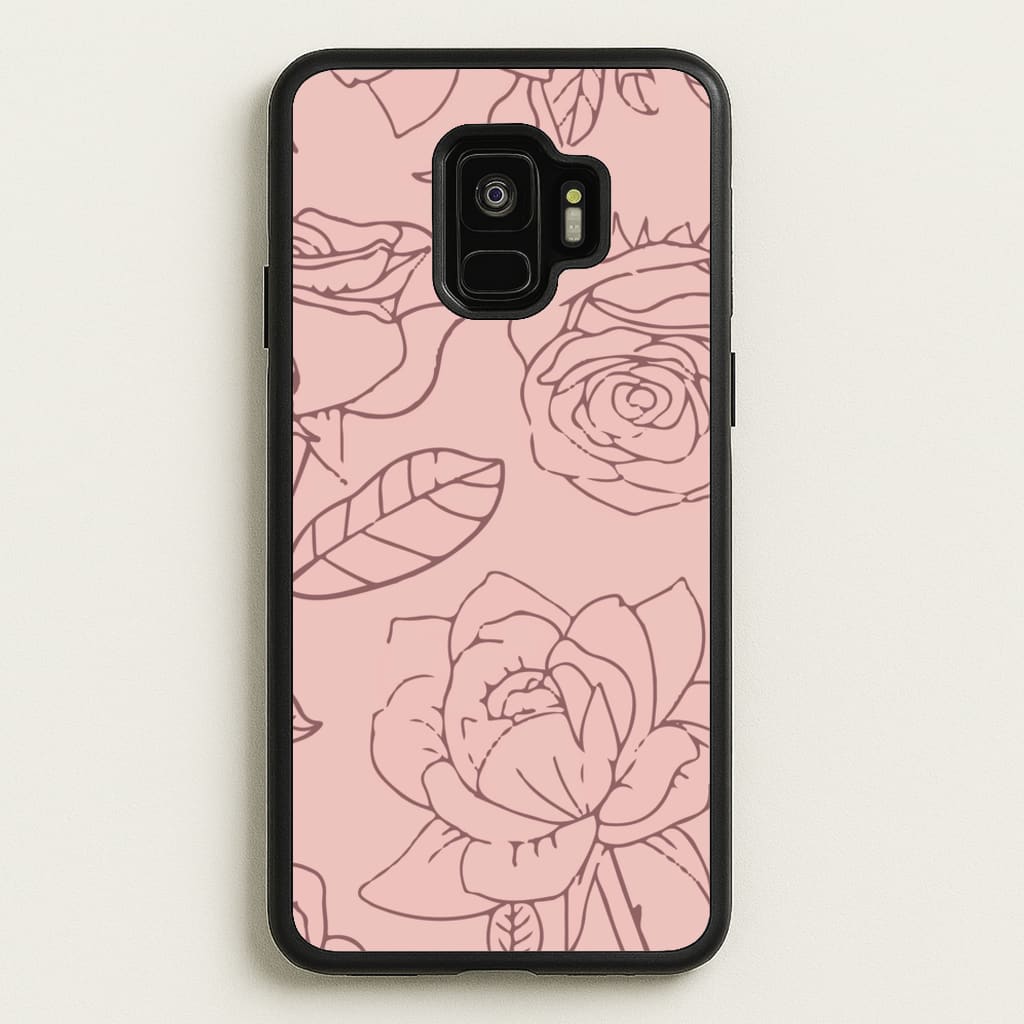 Roses - Foliage - Foliage Phone Case for Galaxy S9