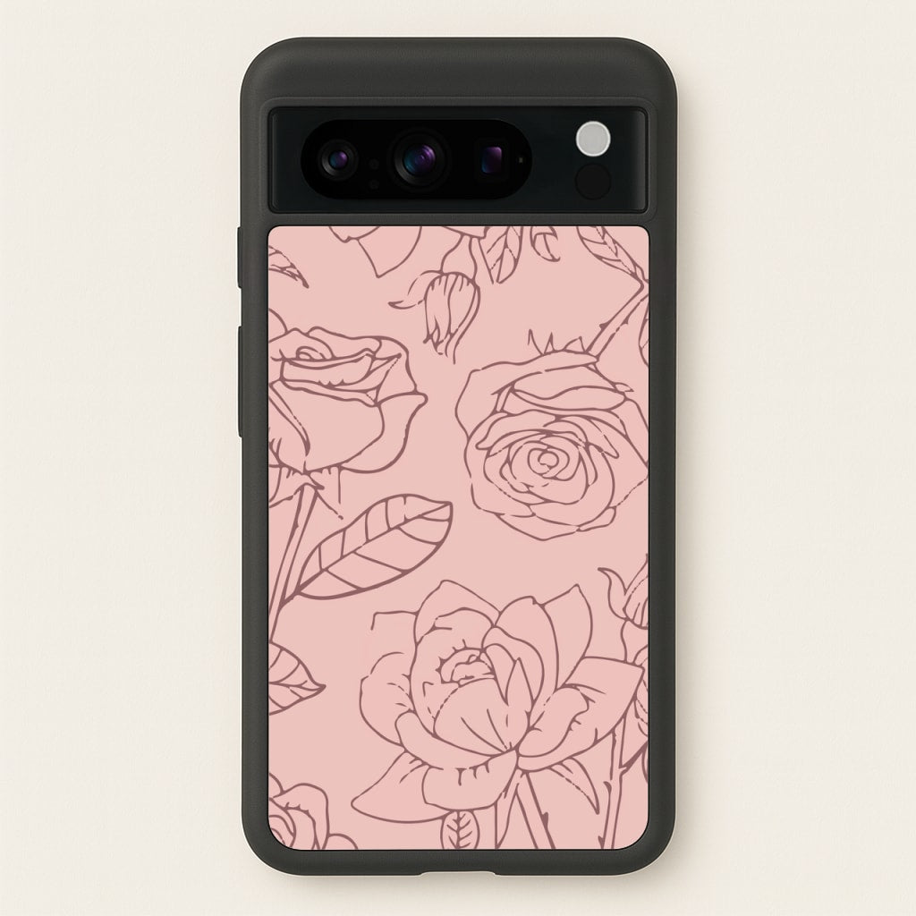Roses - Foliage - Foliage Phone Case for Google Pixel 8 Pro