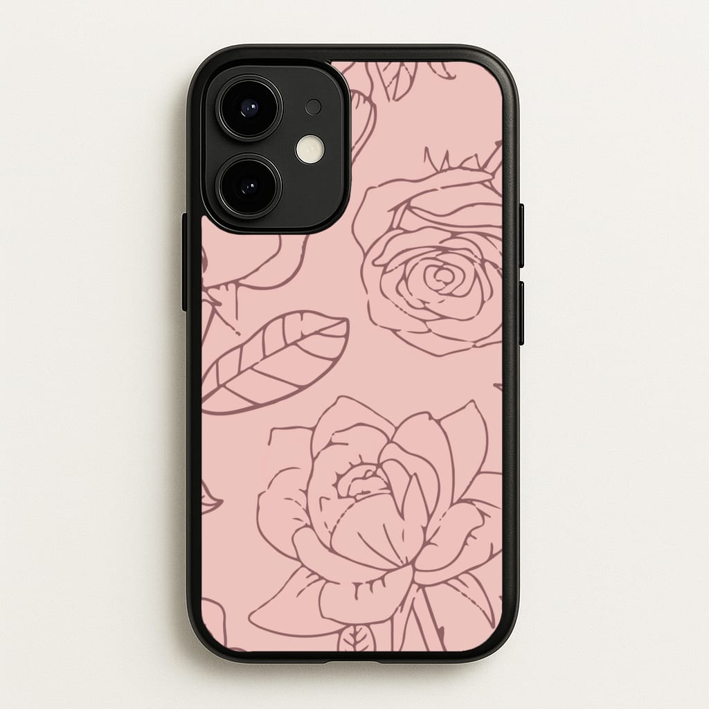Roses - Foliage - Foliage Phone Case for iPhone 12 / 12 Pro